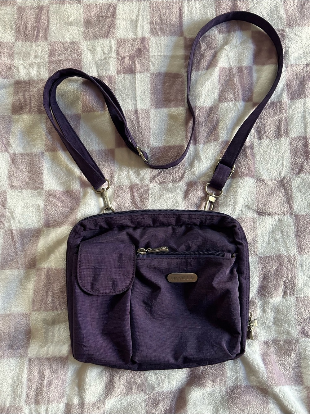 Baggallini Crossbody Bag in Dark Purple - Compact Everyday Carry